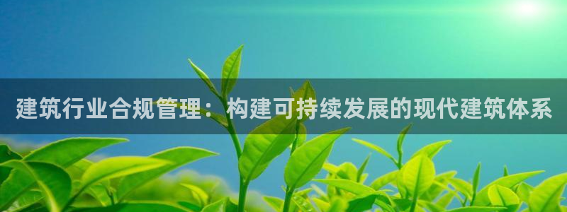 和记万佳国际家居城官网：建筑行业合规管理：构建可持续发展的现代建筑体系