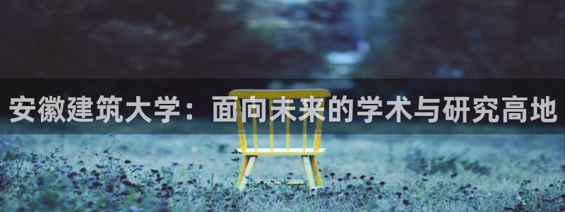 和记门店官网：安徽建筑大学：面向未来的学术与研究高地