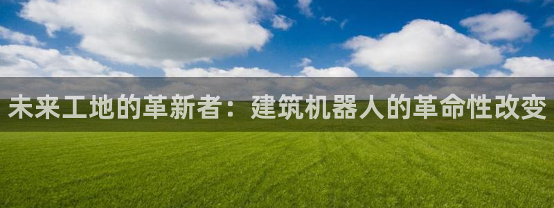 和记官网 (中国区)官方网站：未来工地的革新者：建筑机器人的革命性改变